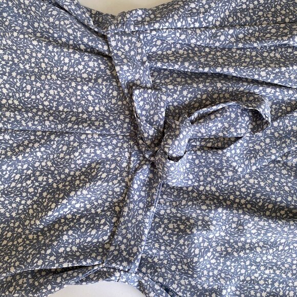 Floral Knee-length A-line Dress w/ Bow - Picture 5 of 7